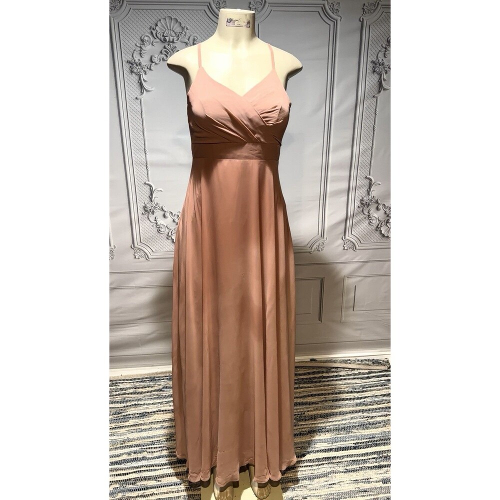 AZAZIE Bridesmaid dress long chiffon Size J16 - Picture 1 of 10
